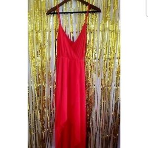 Bebe sexy red evening dress